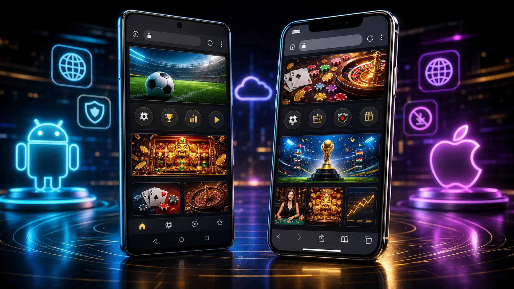 Experiência mystake compatível com Android e iOS no navegador mobile